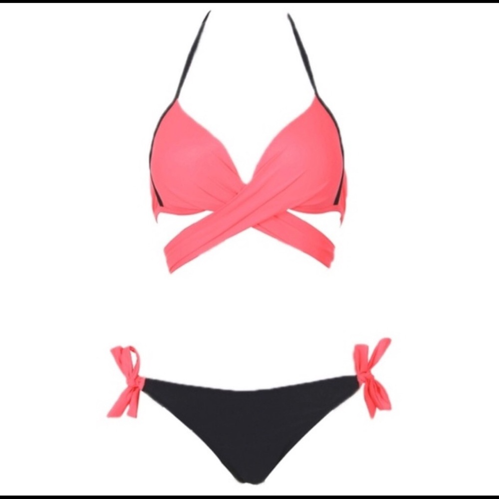 Host Pick🔥Two Piece Swim Suit Push Up Criss Cross - Picture 2 of 8